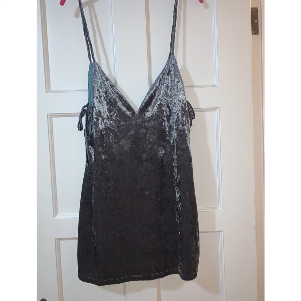 Mini Velvet Navy Blue Shift Dress